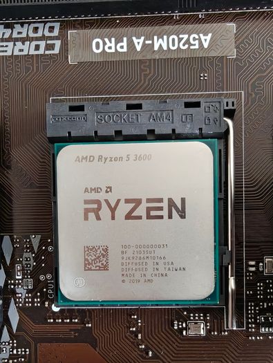 AMD Ryzen 5 3600 with MSI A520M-A PRO motherboard