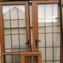 Solid 15 panel Oak doors, frame and window for sale Image 2
