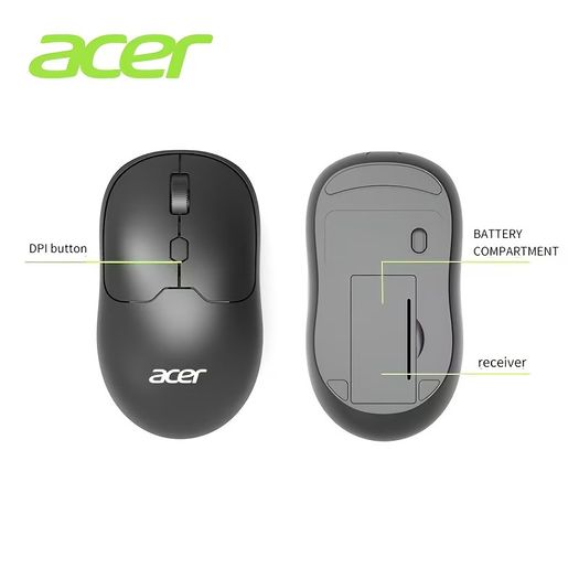 Acer Wireless Mouse with a Stable 2.4G Connection, new, unopened.
