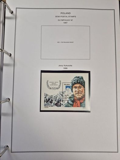 Poland stamps in album 1984 -1996