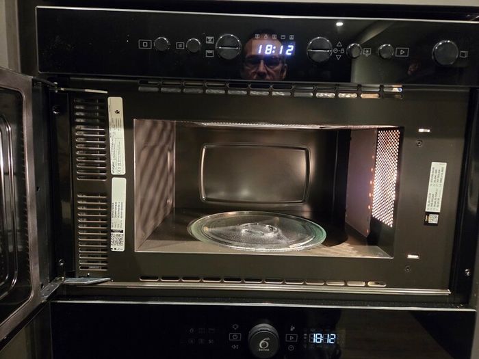 whirlpool microwave, built in