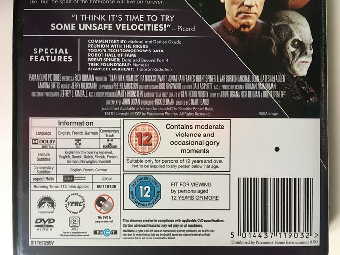 Star Trek: Legends Of The Final Frontier Collection [10xMovie DVD Boxset]