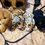 Plush animal carrier with four soft toy animals Image 2