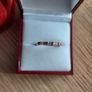 9 carat gold Ruby eternity ring with 7 stones Diamond Image 5