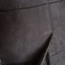 Chocolate Faux Fur Suede Long Coat Image 6