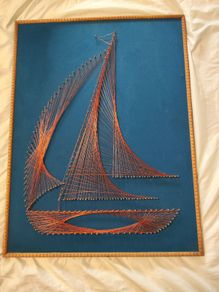 vintage 1979 handmade string art