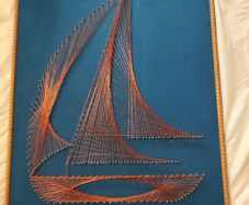 vintage 1979 handmade string art