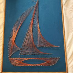 vintage 1979 handmade string art