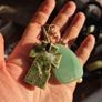 Vintage Irish Keyring with 2 Green Stones Image 9