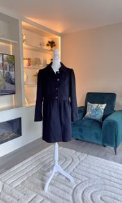 Ladies Black Peplum Coat from H&M Size: UK 12 / EU 40