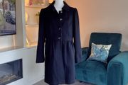 Ladies Black Peplum Coat from H&amp;M Size: UK 12 / EU 40