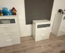 Brimes Chest of Drawers Frosted Glass