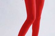 Sexy  red crotchless pantyhose for crossdressers and girls