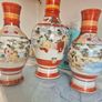 Vinage Japanes e kutani porcelain vase set-signed Kutani Image 2