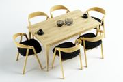 Helsinki Scandinavian Oak Dining Chair  Custom Colours Available