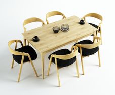 Helsinki Scandinavian Oak Dining Chair  Custom Colours Available