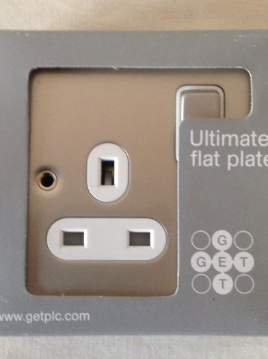 Flat Plate Single Socket / Satin Finish