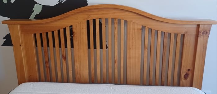 King size bed - solid oak