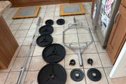 Brilliant Set! Olympic 25kg Hex Shrug  + Olympic 7 Foot 20kg Bar, Metal Weights, Deadlift Platforms!