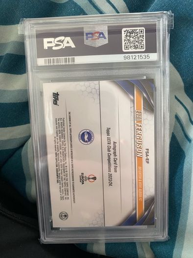 PSA 8 Signed Evan Ferguson Trading Card