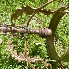 Antique Brass Ceiling Lamp 21"