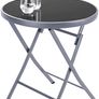 Bistro Set, Table with Glass Top and 2 Chairs, Robust Steel Frame, Easy to Assemble and Dismantle, Various Colours Image 2
