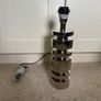 Stacked Chrome Cylinder Table Lamp Modern Geometric Design Image 3