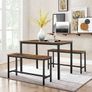 Dining table with 2 benches  FREE DELIVERY Image 4