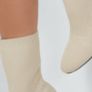 Size 4 Cream Stock ankle boots Image 2