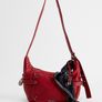 URBAN OUTFITTERS BDG Reggie Scarf Red Faux Leather Sling Bag! Image 3