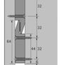Hettich Hanging Fitting MultiClip Thermoplastic Black Image 3