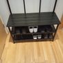 Coat rack and bench with shoe storage Image 2