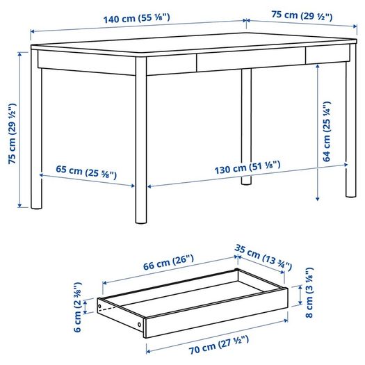 IKEA Tonstad dining table / desk