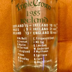 Four Rare Rugby Triple Crown Glasses