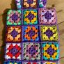 Hand Crochet Granny Squares Hot Water Bottle Cover Image 2