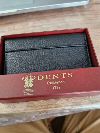 DENTS leather card holder with RFID blocking