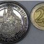 Kempten Silver Proof Medal 1964 Hildegard Obverse Thaler 1623 Beautiful rainbow Image 5