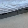 Grey Double and single bunk bed with two large storage drawers Image 8
