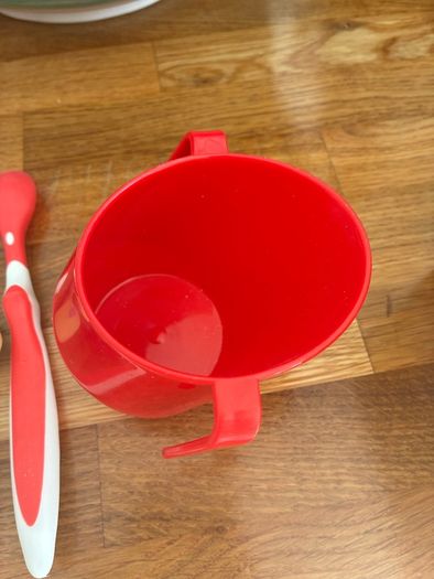 Baby weaning spoons, freezer trays, bibs, cup