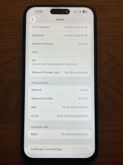 Iphone 15 Pro Max Sim Free