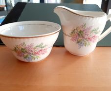 Vintage milk & sugar bowl
