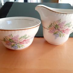 Vintage milk & sugar bowl