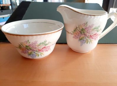 Vintage milk & sugar bowl