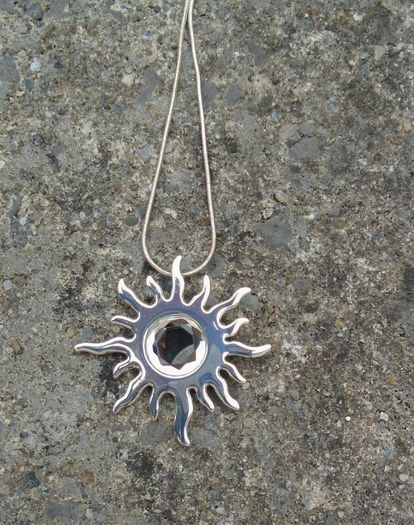 Necklace, Jewellery, Sunburst necklace.