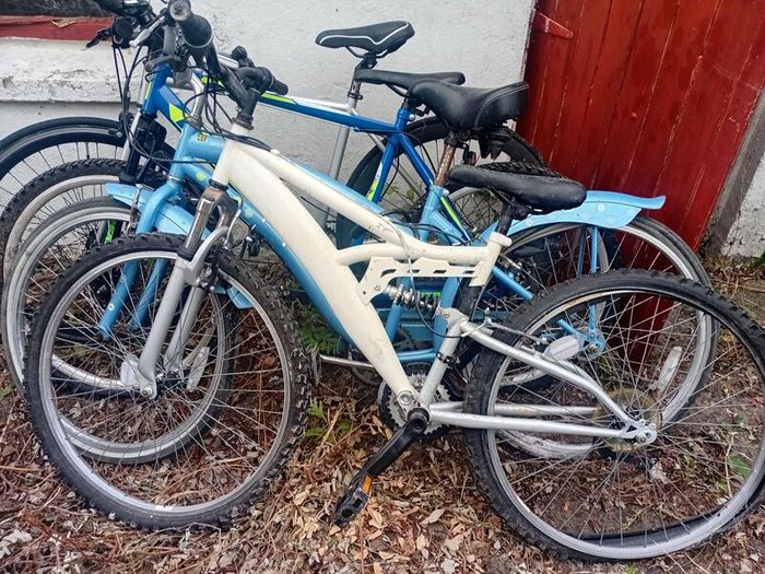 4 bikes, table saw, gokart, portable air compresso