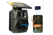 MAXDONE Solar WiFi Wildlife Camera 4K 64MP with Night Vision Motion Activated