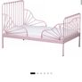IKEA Pink Minnen Extendable Kids Bed and Mattress Image 6