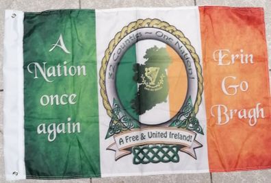 A Nation once again Irish Republican flag 3 ft x 2ft.