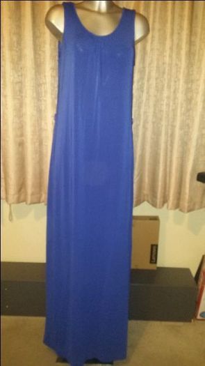 Mango Royal Blue full length maxi dress size UK10/12 EUR38/40 Postage included