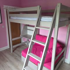 Flexa High Sleeper Bed with Sofa Bed, Desk & Stora